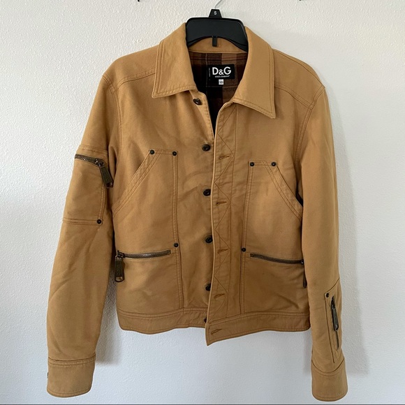 Dolce & Gabbana Jackets & Blazers - Vintage Dolce & Gabbana Utility Jacket Challenger Tan XS Small